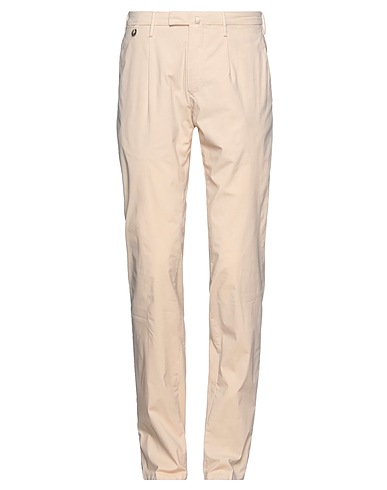 LUIGI BIANCHI Mantova Casual trouser Beige 97% Cotton, 3% Elastane