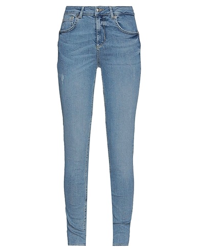LIU •JO Denim pants Blue 93% Cotton, 5% Polyester, 2% Elastane