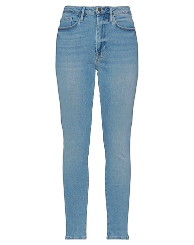 FRAME Denim trousers Blue 63% Organic cotton, 27% Cotton, 6% Recycled polyester, 4% Elastane