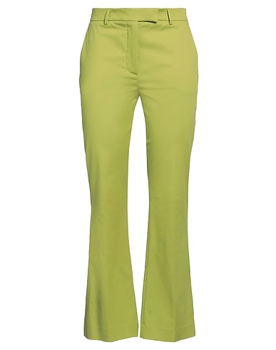 QL2  QUELLEDUE Casual pants Green 96% Cotton, 4% Elastane