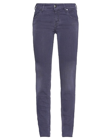 JACOB COHЁN Denim trousers Purple 90% Cotton, 6% Elastomultiester, 4% Elastane