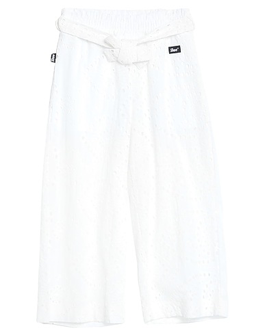SHOE Casual pants White 100% Cotton