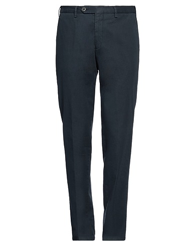 LARDINI Casual pants Midnight blue 97% Cotton, 3% Elastane