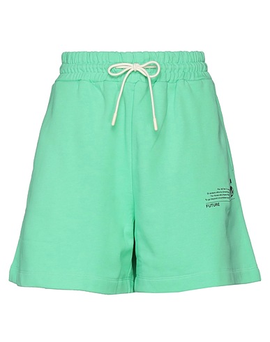MSGM Shorts & Bermuda Green 100% Cotton
