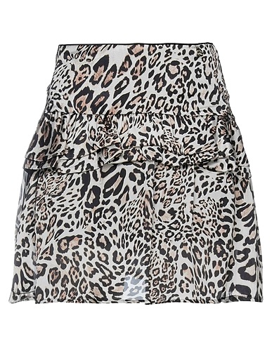 REBEL QUEEN by LIU •JO Mini skirt Sand 100% Polyester