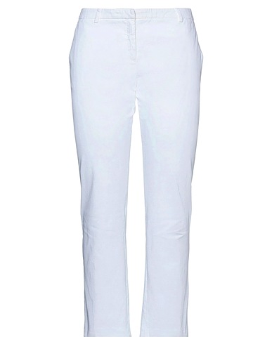 TRUE ROYAL Casual trouser White 97% Cotton, 3% Elastane