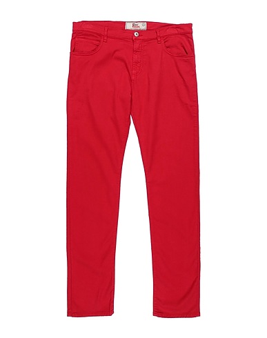 ROŸ ROGER'S Pantaloni jeans Rosso 100% Cotone