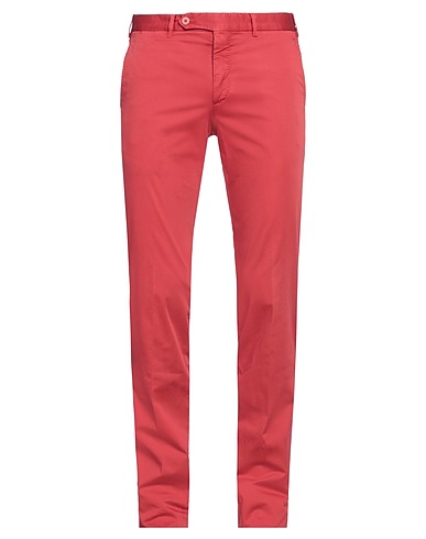 ROTASPORT Casual trouser Brick red 98% Cotton, 2% Elastane