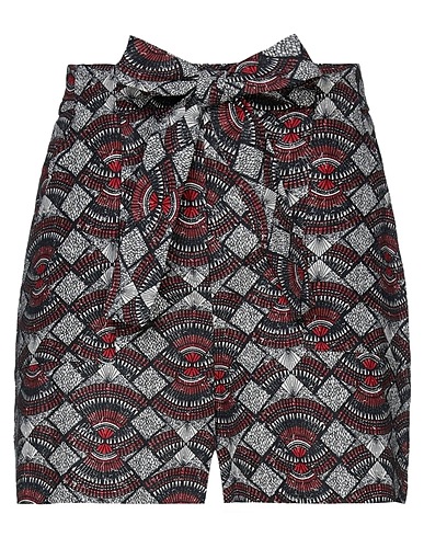 NAF NAF Shorts & Bermuda Rosso 50% Lino, 50% Viscosa