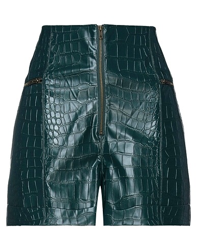 TWINSET Shorts & Bermuda Deep teal 100% Polyester