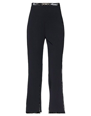 ELISABETTA FRANCHI Casual pants Black 96% Polyester, 4% Elastane, Viscose, Cotton, Metal