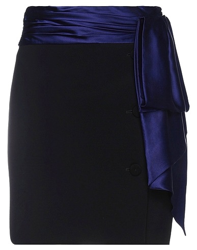 MOSCHINO Mini skirt Black 89% Polyester, 11% Polyurethane, Silk