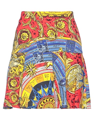 MOSCHINO Mini skirt Red 97% Cotton, 3% Elastane