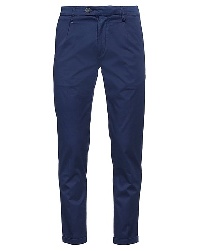 RE_HASH Casual trouser Midnight blue 97% Cotton, 3% Elastane