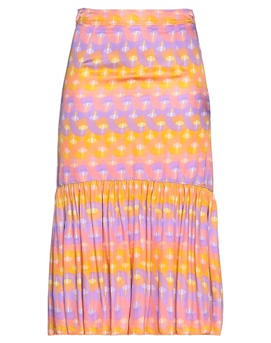SANDRO Midi skirt Apricot 100% Viscose
