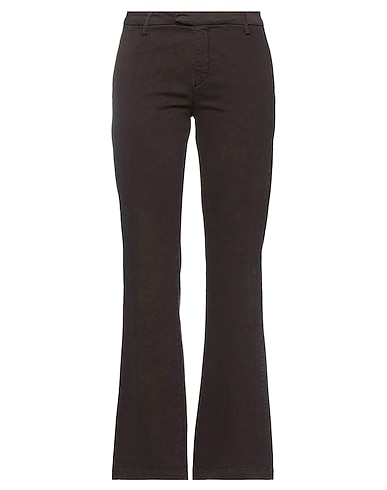 40WEFT Casual pants Dark brown 98% Cotton, 2% Elastane
