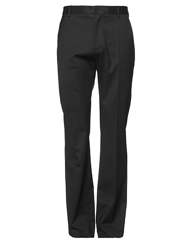 VERSACE Casual pants Black 98% Virgin Wool, 2% Elastane