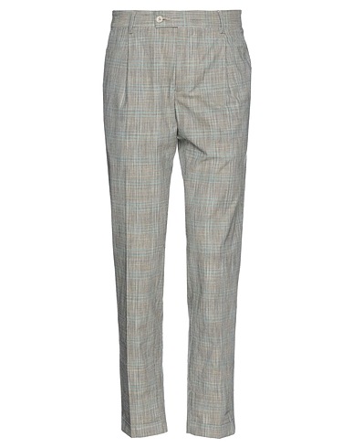 GREY DANIELE ALESSANDRINI Casual trouser Sage green 100% Cotton