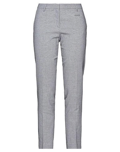 TRUE ROYAL Casual trouser White 99% Cotton, 1% Elastane