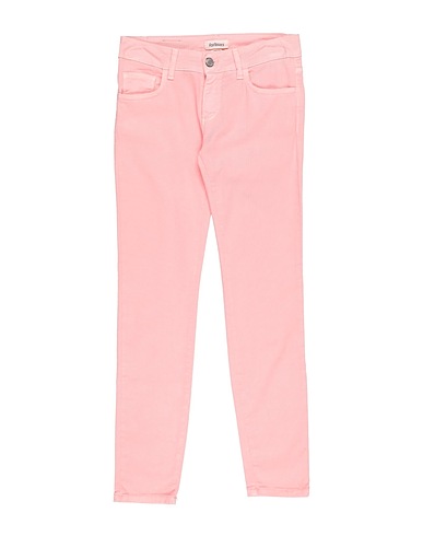 ROŸ ROGER'S Denim trousers Salmon pink 60% Cotton, 37% Lyocell, 3% Elastane