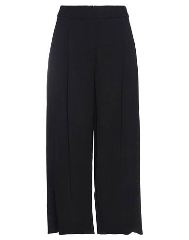 'S MAX MARA Casual trouser Black 50% Virgin Wool, 50% Viscose