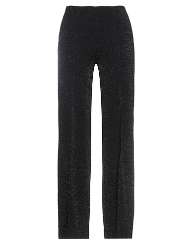DONDUP Casual trouser Black 91% Polyester, 5% Metal, 4% Elastane