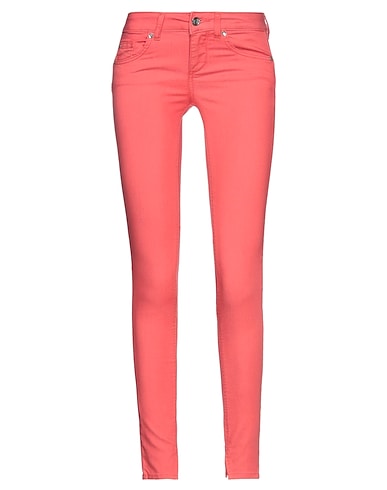 LIU •JO Denim pants Salmon pink 67% Cotton, 29% Polyester, 4% Elastane