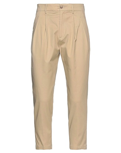 TAKESHY KUROSAWA Casual pants Sand 98% Cotton, 2% Elastane