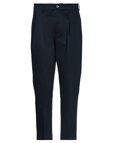 TAKESHY KUROSAWA Casual trouser Midnight blue 98% Cotton, 2% Elastane