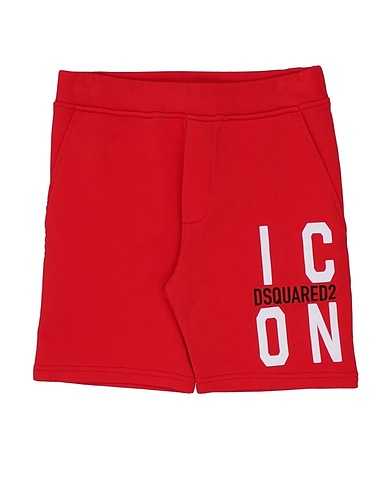 DSQUARED2 Shorts & Bermuda Red 100% Cotton, Elastane