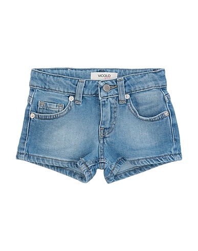 VICOLO Denim shorts Blue 99% Cotton, 1% Elastane
