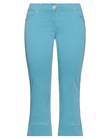 JACOB COHЁN Casual trouser Sky blue 97% Cotton, 3% Elastane