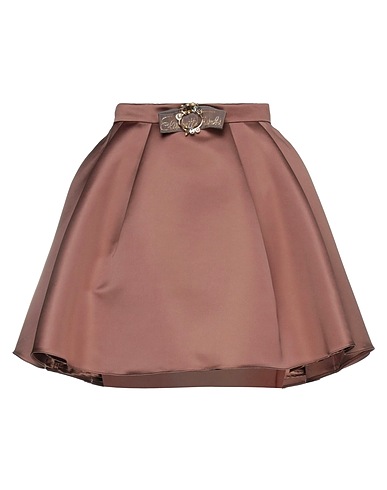 ELISABETTA FRANCHI Mini skirt Light brown 100% Polyester