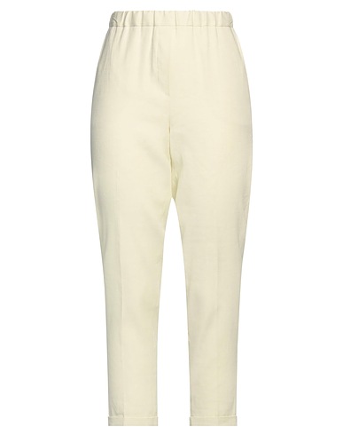 ANTONELLI Casual pants Pastel yellow 57% Linen, 20% Cotton, 18% Polyamide, 5% Elastane