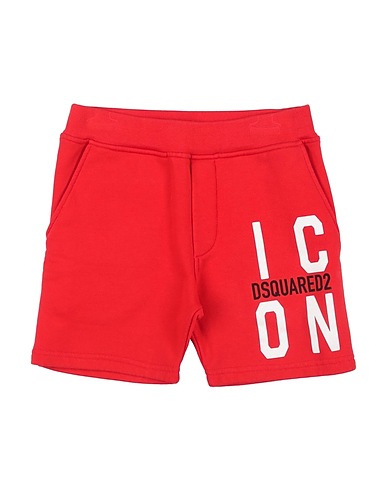 DSQUARED2 Shorts & Bermuda Red 100% Cotton, Elastane
