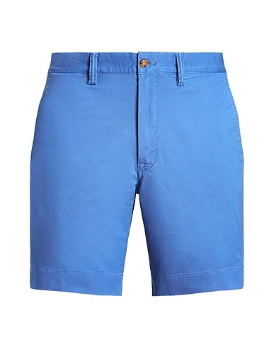 POLO RALPH LAUREN Shorts & Bermuda 8-INCH STRETCH STRAIGHT FIT TWILL SHORT
 Slate blue 97% Cotton, 3% Elastane