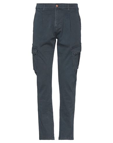 GREY DANIELE ALESSANDRINI Casual trouser Lead 98% Cotton, 2% Elastane