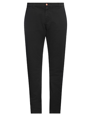 GREY DANIELE ALESSANDRINI Casual trouser Black 98% Cotton, 2% Elastane