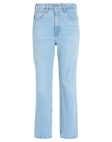 LEVI'S Jambe droite 70S HIGH SLIM STRAIGHT
 Bleu 99% Coton, 1% Élasthanne