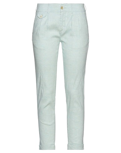 JACOB COHЁN Casual trouser Light green 68% Linen, 29% Viscose, 3% Elastane