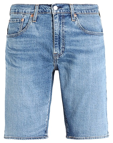 LEVI'S Shorts jeans 405 STANDARD SHORT
 Blu 99% Cotone, 1% Elastan