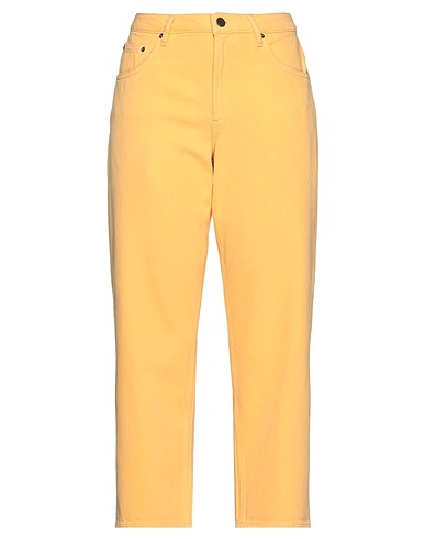 AMERICAN VINTAGE Denim pants Yellow 100% Cotton