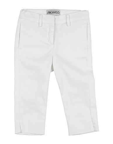SIMONETTA Pantalone Bianco 97% Cotone, 3% Elastan
