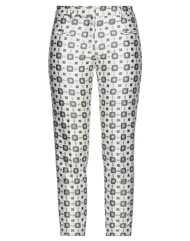 TRUE ROYAL Casual trouser White 63% Polyester, 12% Polyamide, 12% Metal, 12% Cotton, 1% Elastane