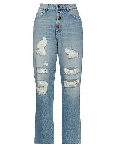 SEMICOUTURE Denim trousers Blue 100% Cotton