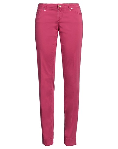 JACOB COHЁN Casual trouser Fuchsia 97% Cotton, 3% Elastane