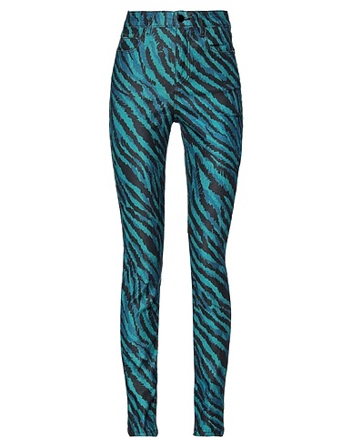 GUESS Denim trousers Emerald green 76% Cotton, 22% Polyester, 2% Elastane
