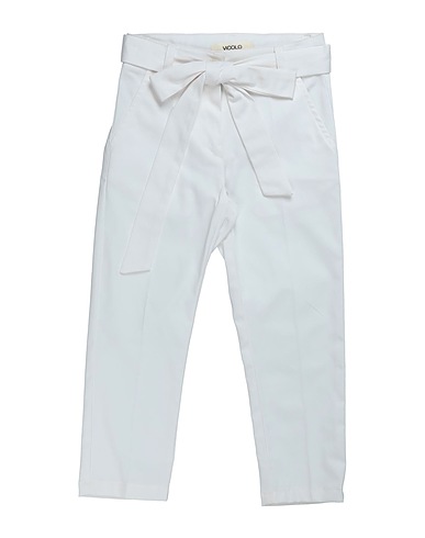VICOLO Pantalone Bianco 97% Cotone, 3% Elastan