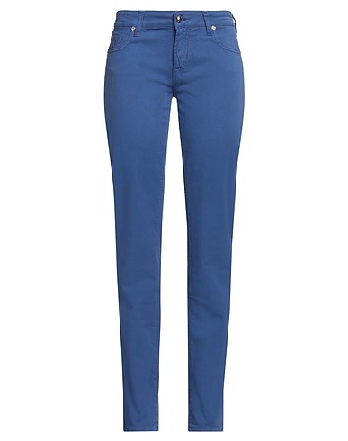 JACOB COHЁN Casual pants Blue 97% Cotton, 3% Elastane