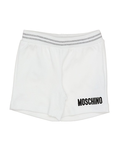 MOSCHINO BABY Shorts & Bermuda White 100% Cotton, Elastane, Polyester